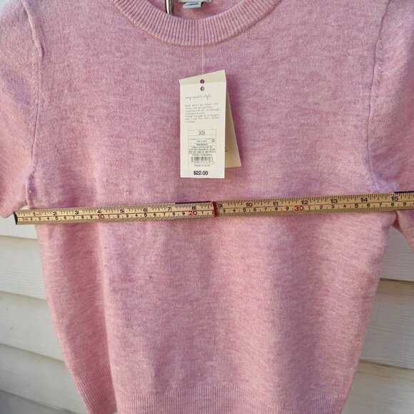 A New Day pink short sleeve sweater - NWT - Picture 4 of 5